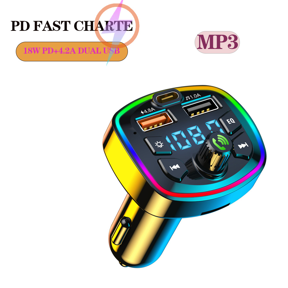 Bluetooth Adapter Receiver - Car Bluetooth 5.0 FM Transmitter Wireless