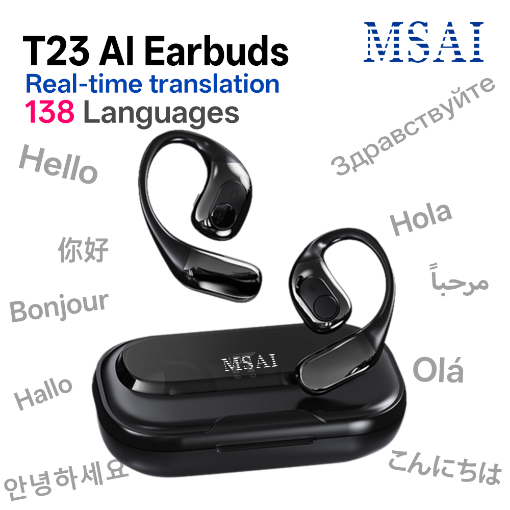 Earbuds Charging Case - MSAI T23 AI Translator Earbuds 138