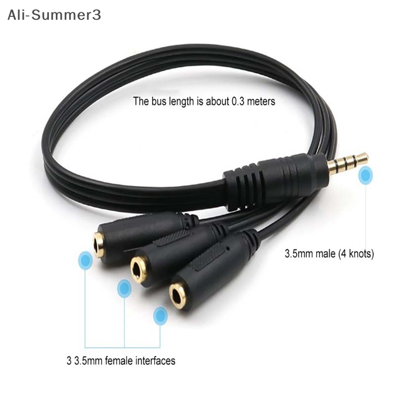 3.5mm 3 Way Port Aux Multi Hea - Earphone Splitter Jack のレビューと価格