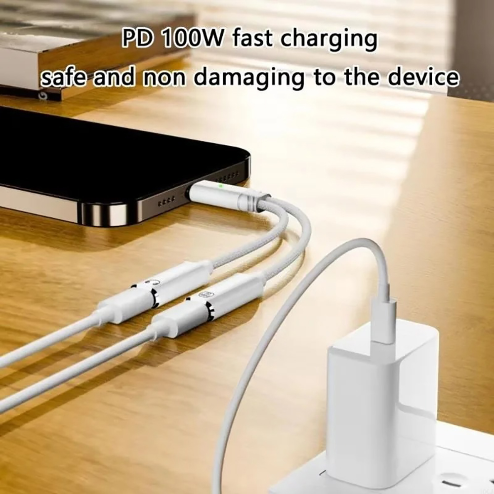 USB C Splitter 2 in 1 Headphon - Earphone Splitter Jack のレビューと価格