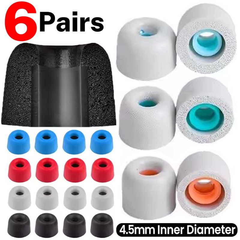 6/1Pairs Soft Memory Foam Earb - Earphone Foam Tip のレビューと価格