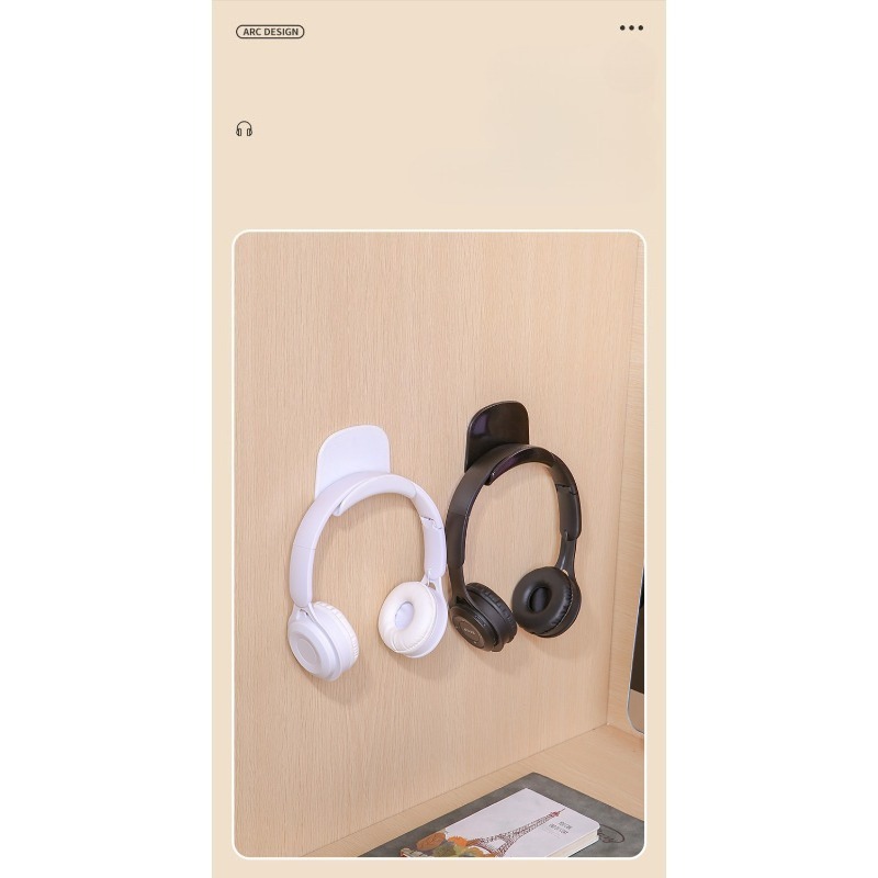 Punch Free Adhesive Plastic He - Headphone Stand Desk のレビューと価格