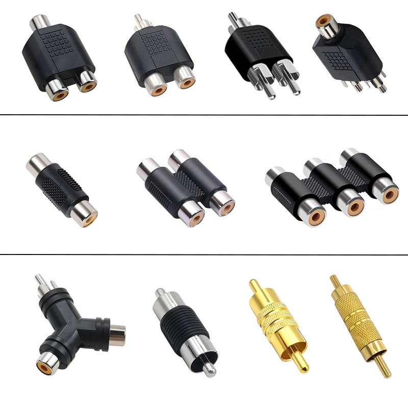 5pcs RCA Jack Female To Male P - Audio Splitter Y のレビューと価格