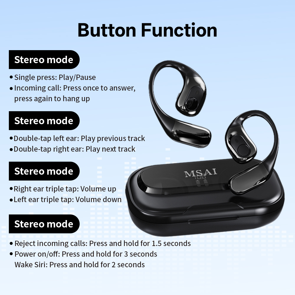 MSAI T23 AI Translator Earbuds - Earbuds Charging Case のレビューと価格