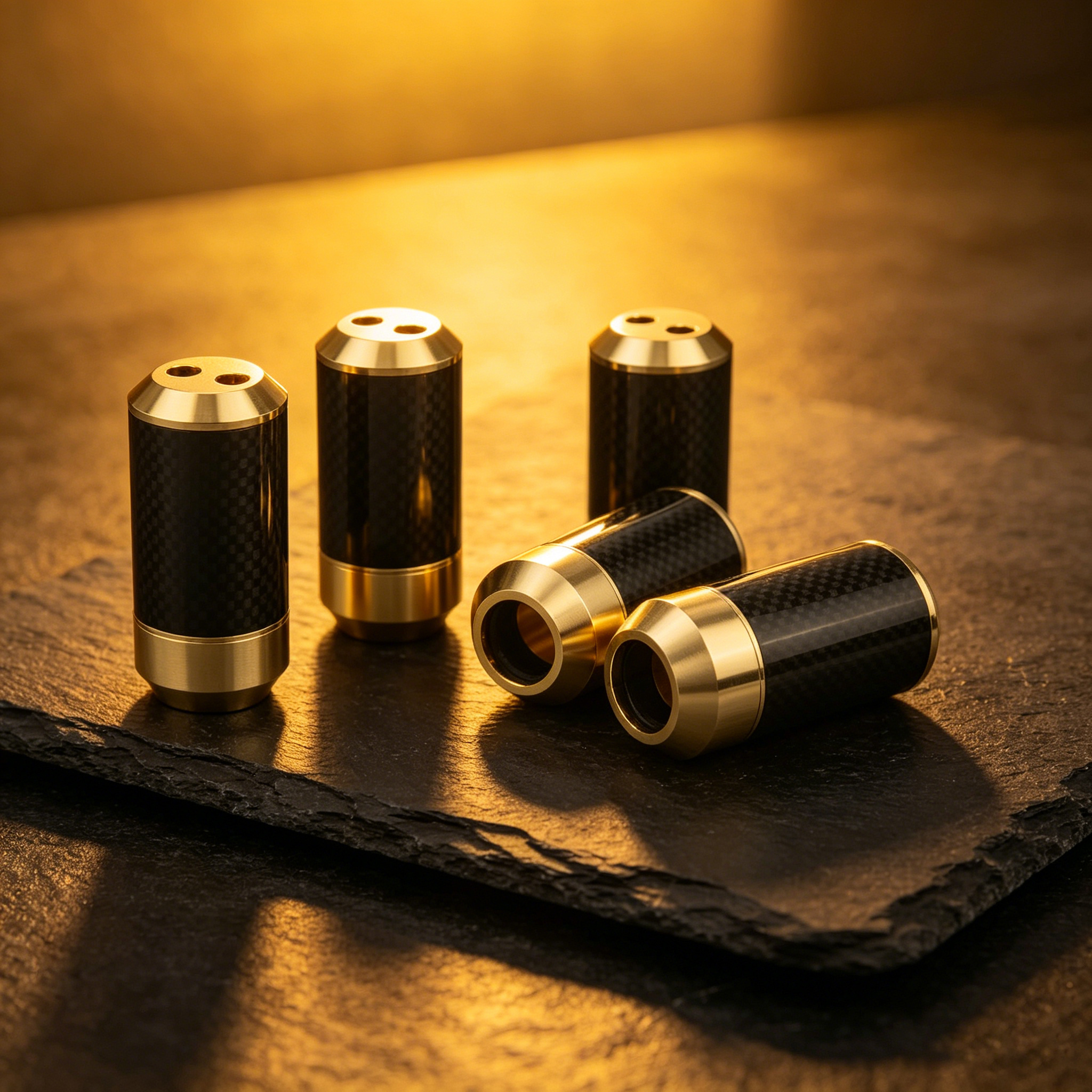 Audiocrast Carbon fiber Gold P - Audio Splitter Y のレビューと価格