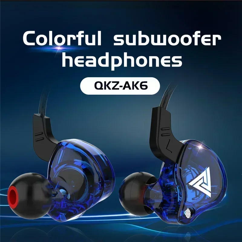 NEW QKZ AK6 Copper Driver HiFi - Wired Earphone Mic のレビューと価格