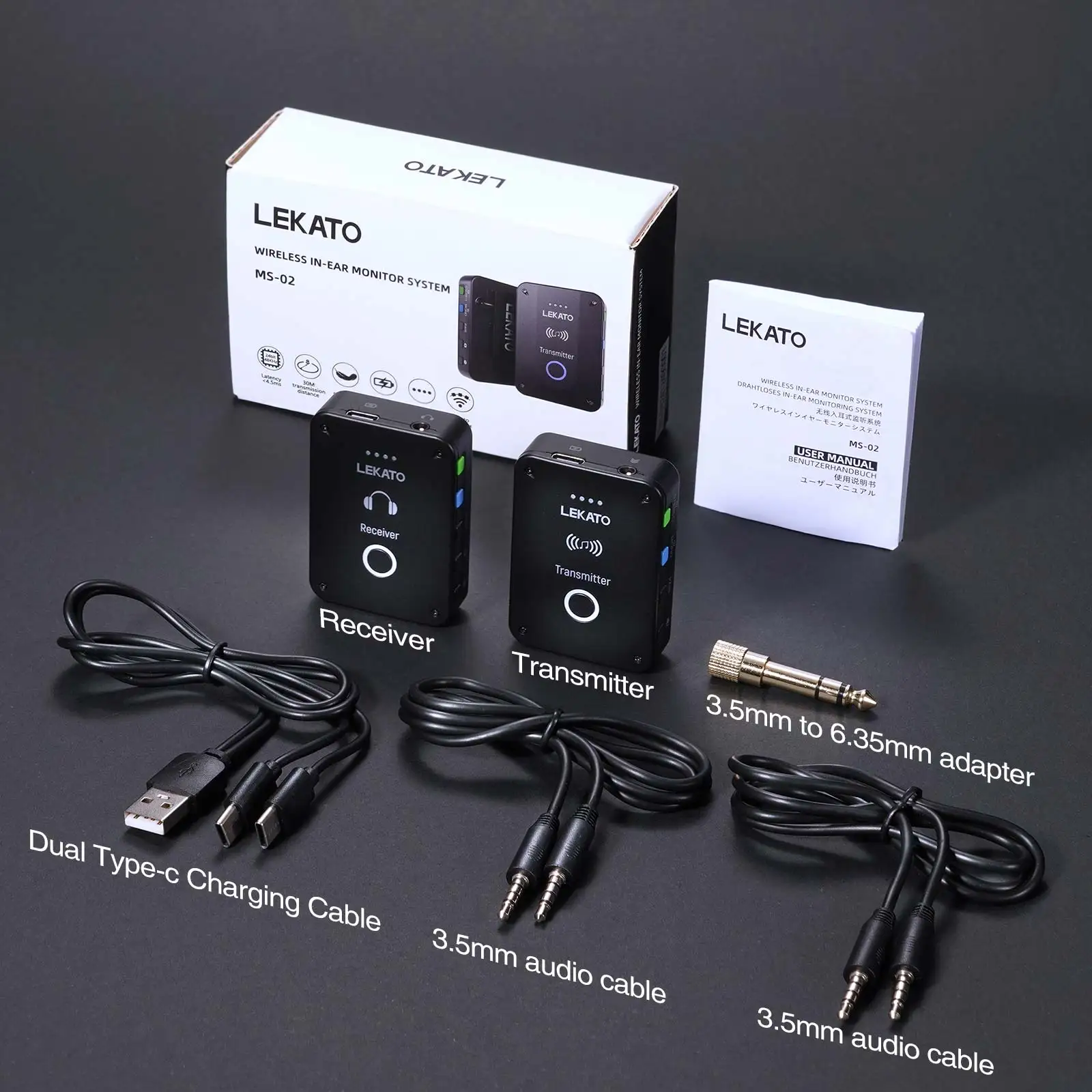 Lekato Ms-02 Wireless Iem Syst - In Ear Monitor Iem のレビューと価格