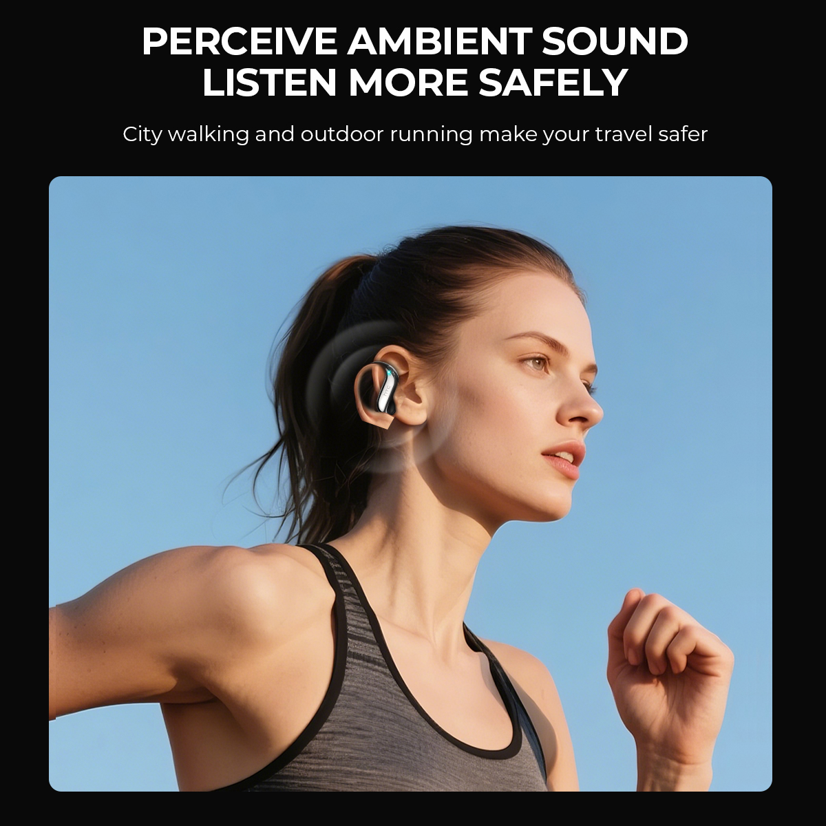 Open-ear Bluetooth Headphones  - Earbuds Charging Case のレビューと価格