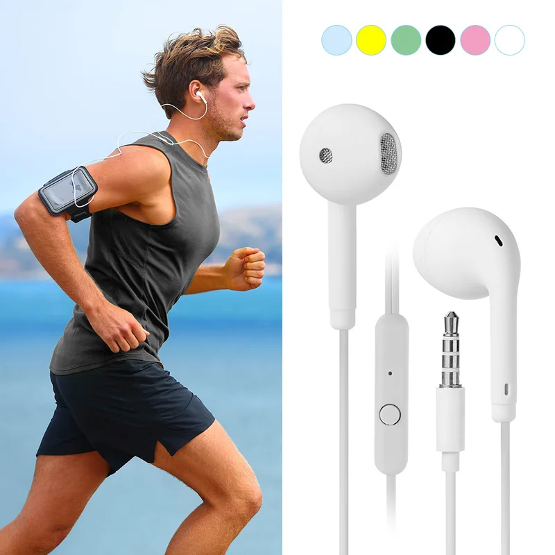 1/2/3/4Pcs Universal 3.5mm Ste - Wired Earphone Mic のレビューと価格