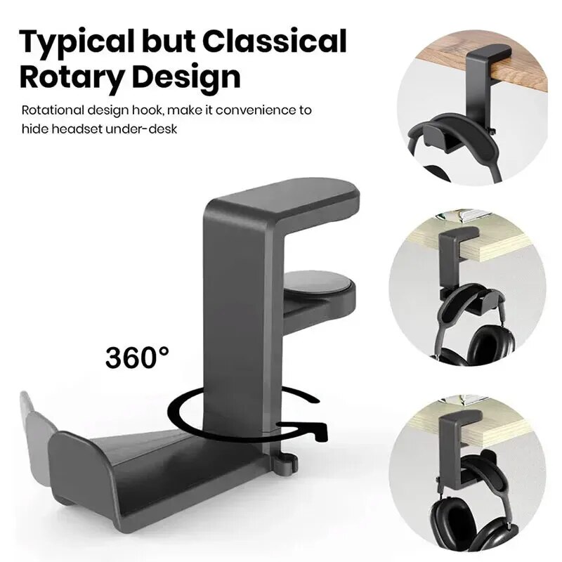 Under Desk Headphone Holder Ro - Headphone Stand Desk のレビューと価格