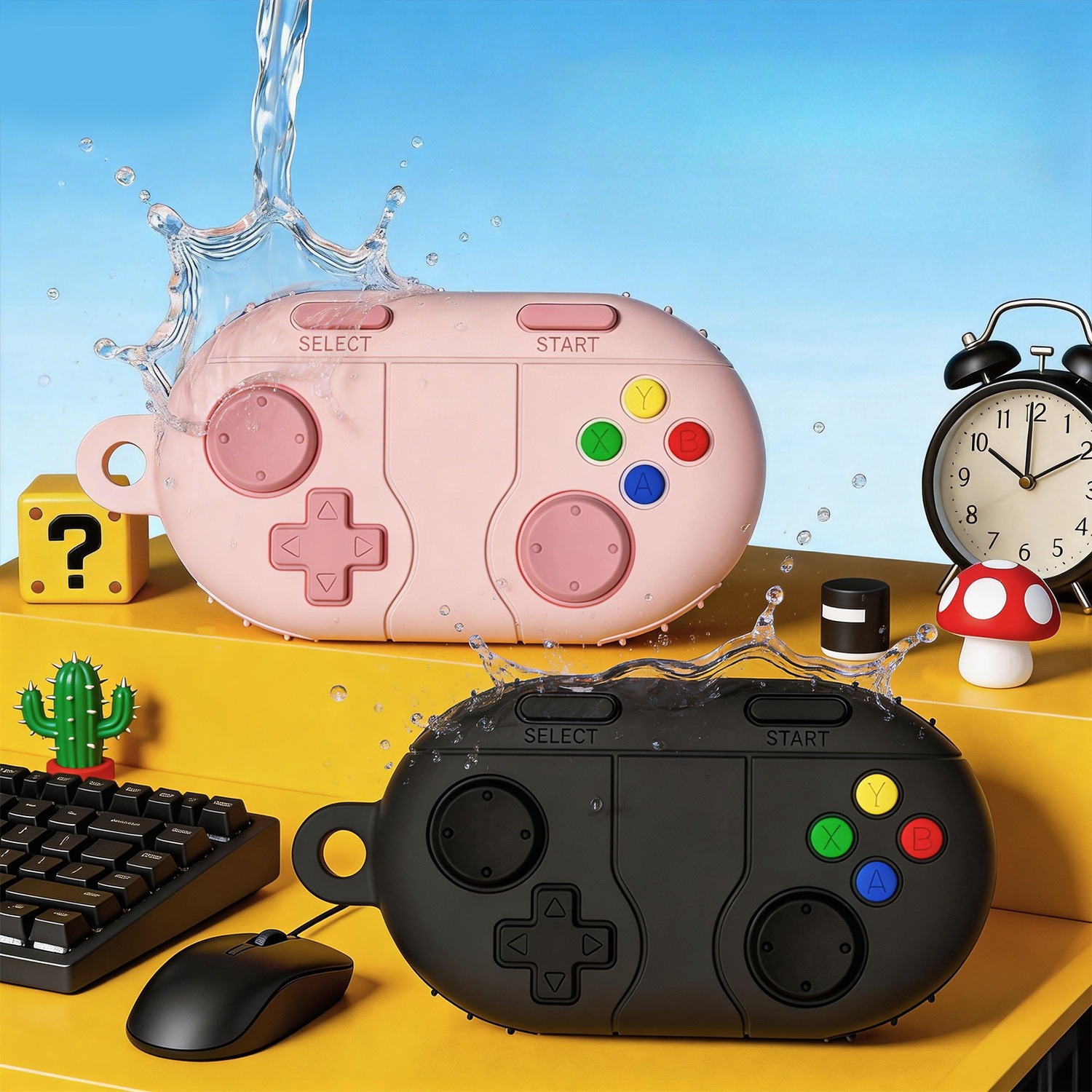 Vintage Silicone Game Style Ca - Earbuds Charging Case のレビューと価格