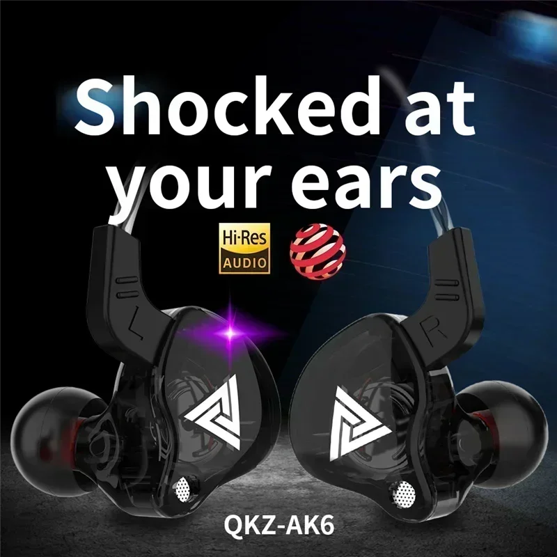 New QKZ AK6 In Ear Earphone 6  - Wired Earphone Mic のレビューと価格