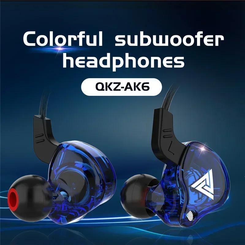 NEW QKZ AK6 Copper Driver HiFi - Wired Earphone Mic のレビューと価格