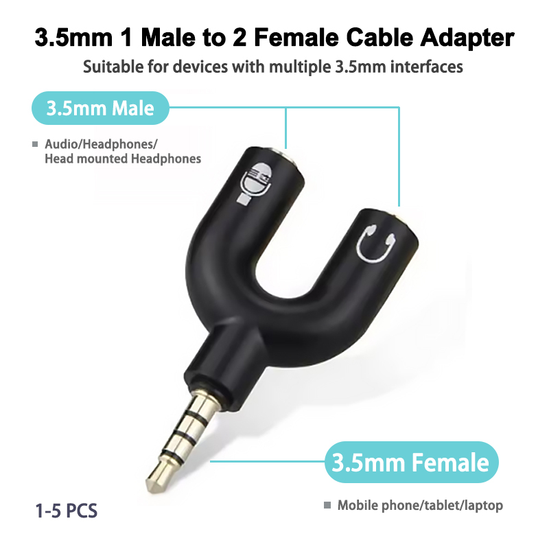 3.5mm headphone splitter micro - Earphone Splitter Jack のレビューと価格