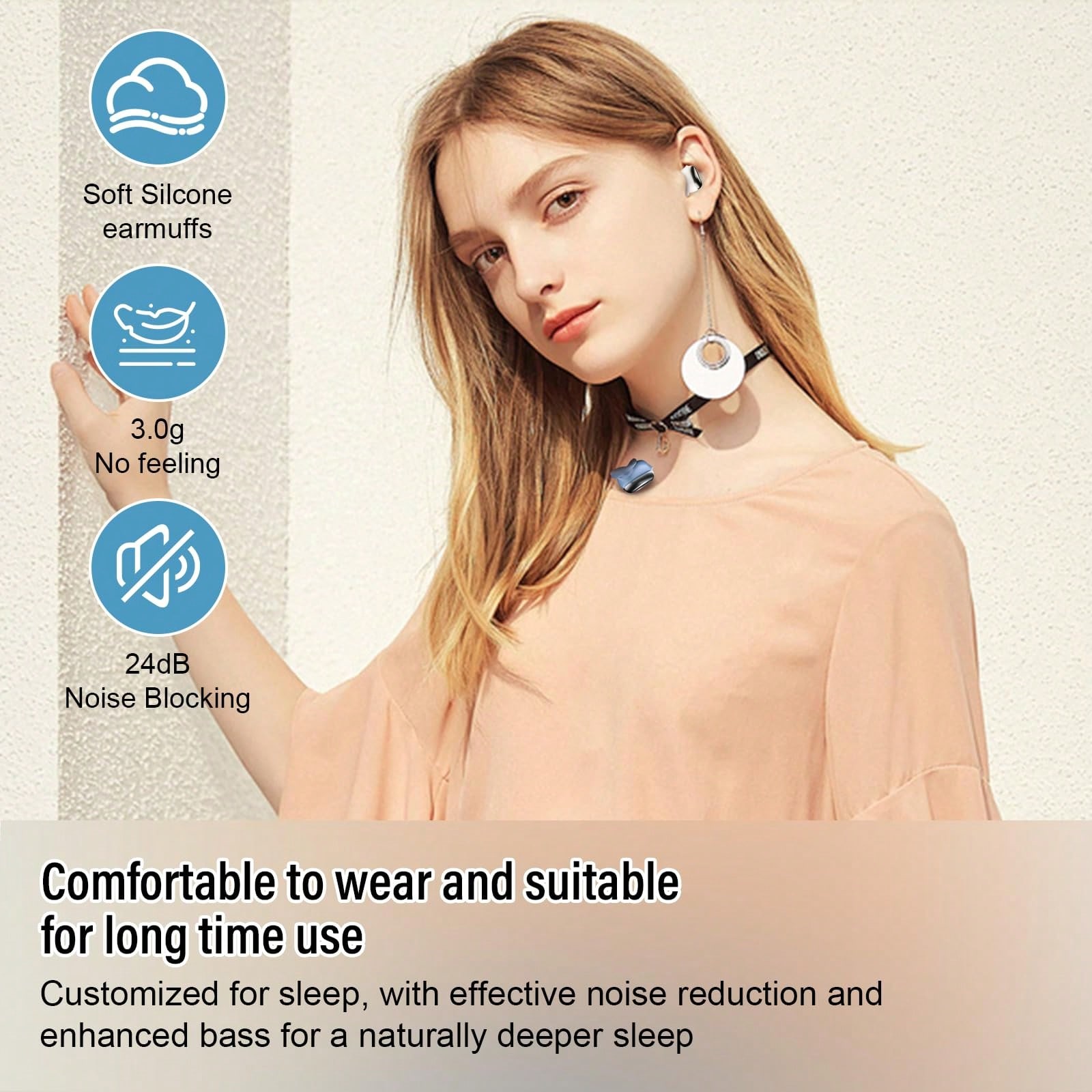Sleep Earbuds Bluetooth 5.4 In - Earbuds Charging Case のレビューと価格