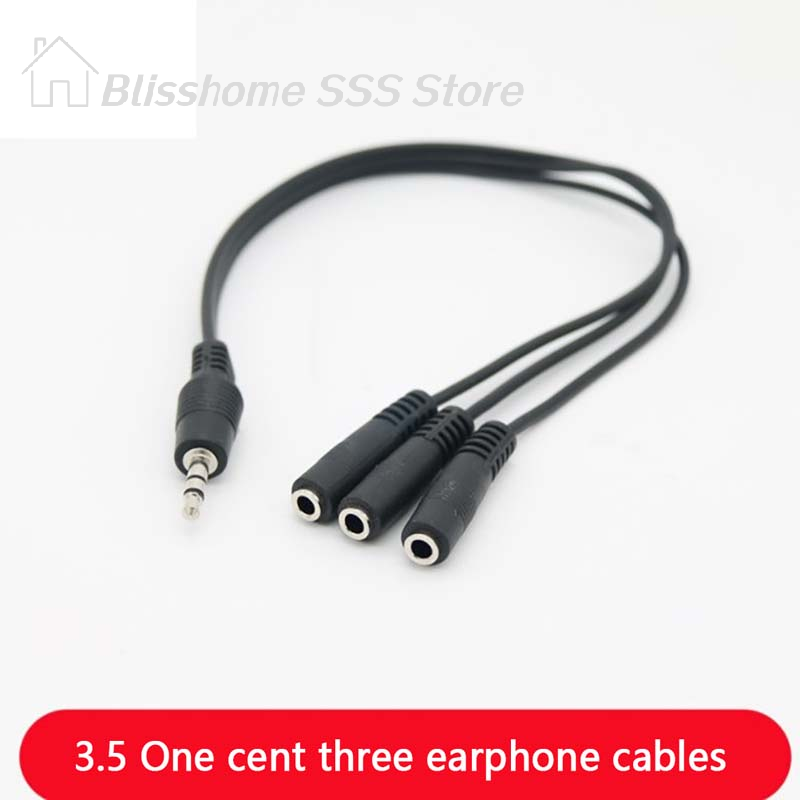 【S】3.5mm 3 Way Port Aux Multi  - Earphone Splitter Jack のレビューと価格