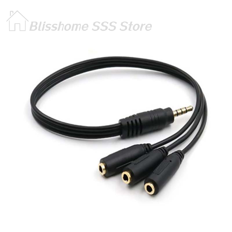 【S】3.5mm 3 Way Port Aux Multi  - Earphone Splitter Jack のレビューと価格