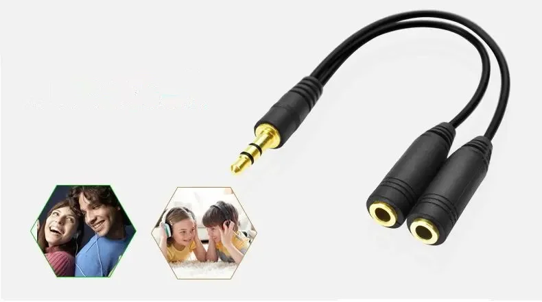 Headphone Splitter, 3.5mm Exte - Earphone Splitter Jack のレビューと価格