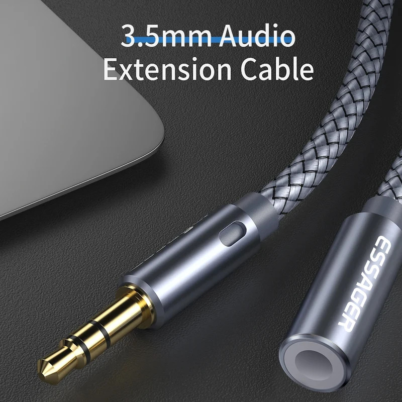 Essager 3.5mm Audio Aux Cable  - Earphone Splitter Jack のレビューと価格