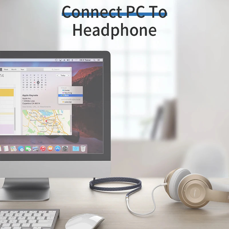 Essager 3.5mm Audio Aux Cable  - Earphone Splitter Jack のレビューと価格