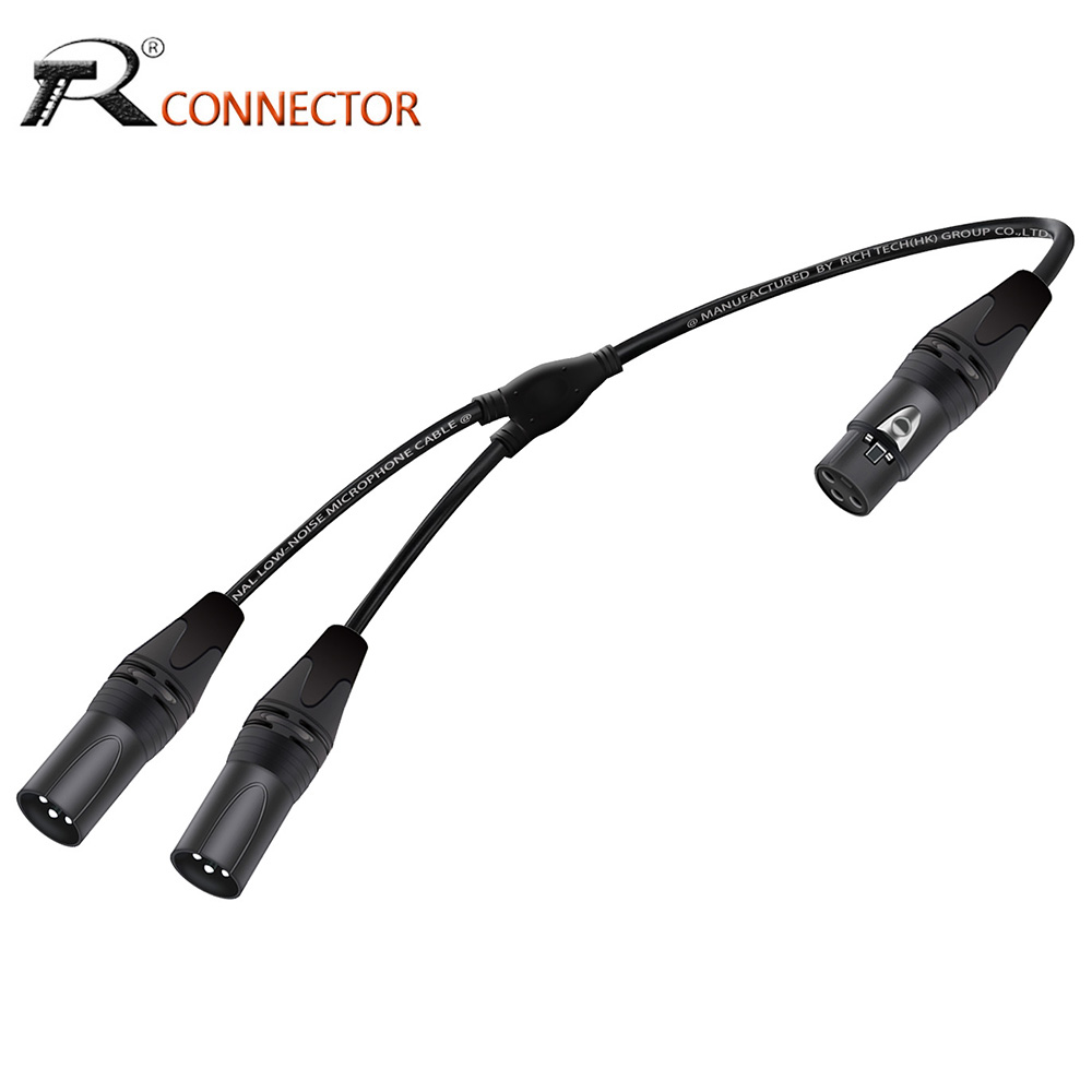 XLR Splitter Audio Cable,3Pins - Audio Splitter Y のレビューと価格