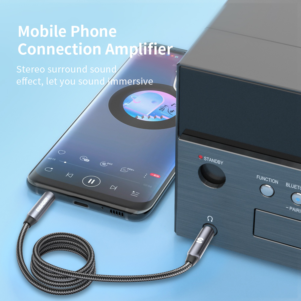 ESSAGER Headphone Extension Ca - Earphone Splitter Jack のレビューと価格
