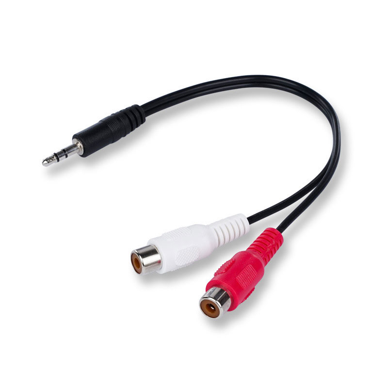 3.5 Jack Male to 2RCA 2AV Fema - Earphone Splitter Jack のレビューと価格