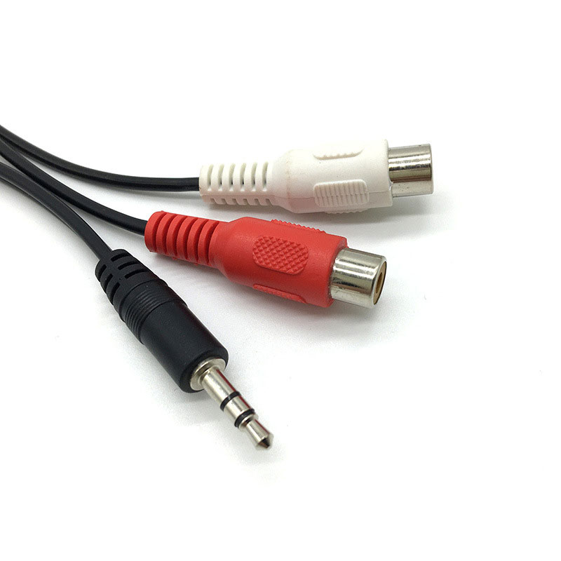 3.5 Jack Male to 2RCA 2AV Fema - Earphone Splitter Jack のレビューと価格