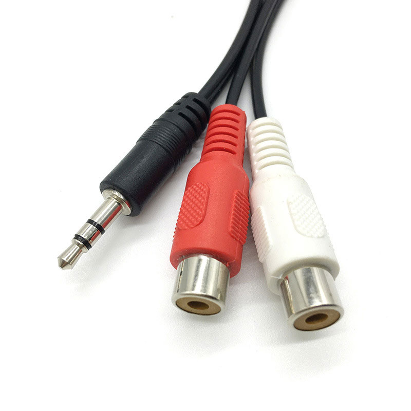 3.5 Jack Male to 2RCA 2AV Fema - Earphone Splitter Jack のレビューと価格