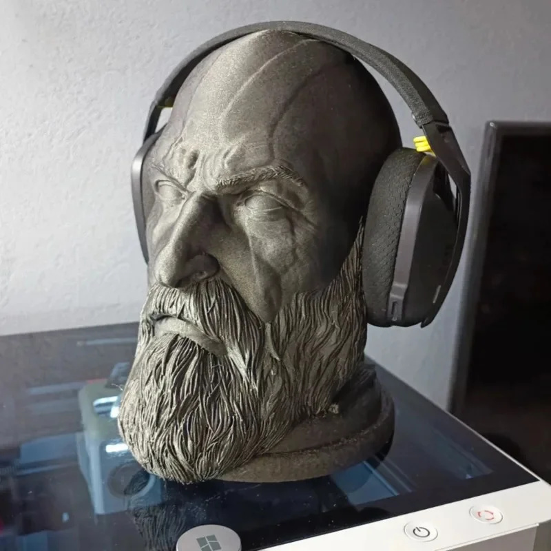 God Of War Kratos Statue Headp - Headphone Stand Desk のレビューと価格