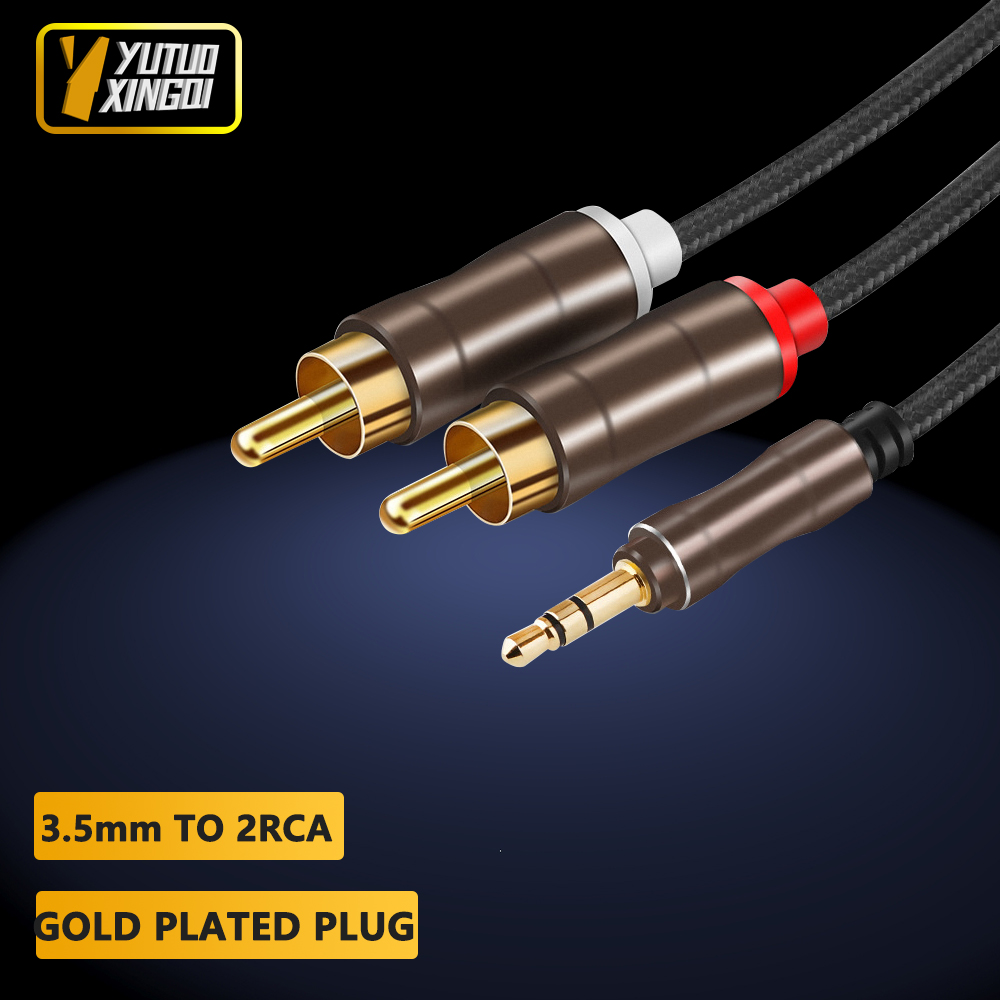 3.5 mm To 2RCA Double Lotus Au - Cable Extension 3.5 のレビューと価格